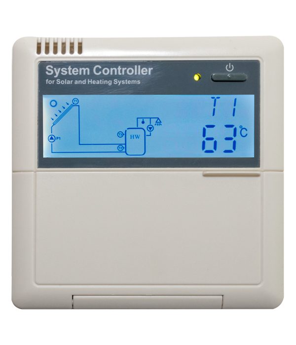 solar controller display 63°C