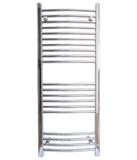 Curved Chrome Towel Rail