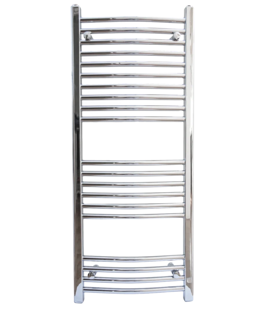 Curved Chrome Towel Rail