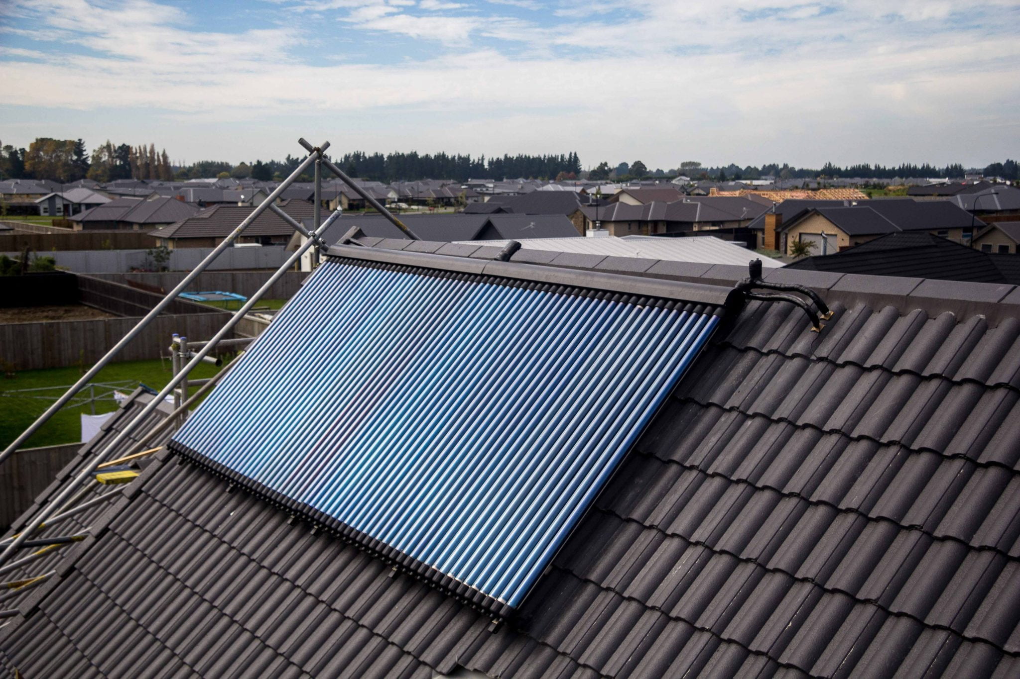 Solar on tile roof