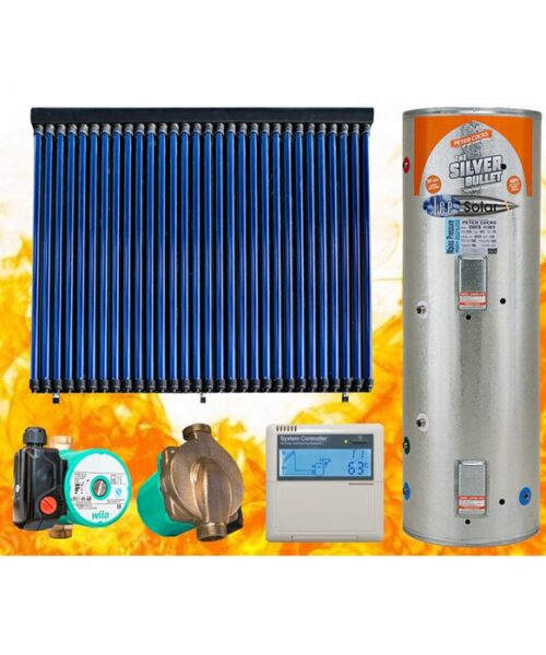 Solar thermal panel pump controller hot water cylinder