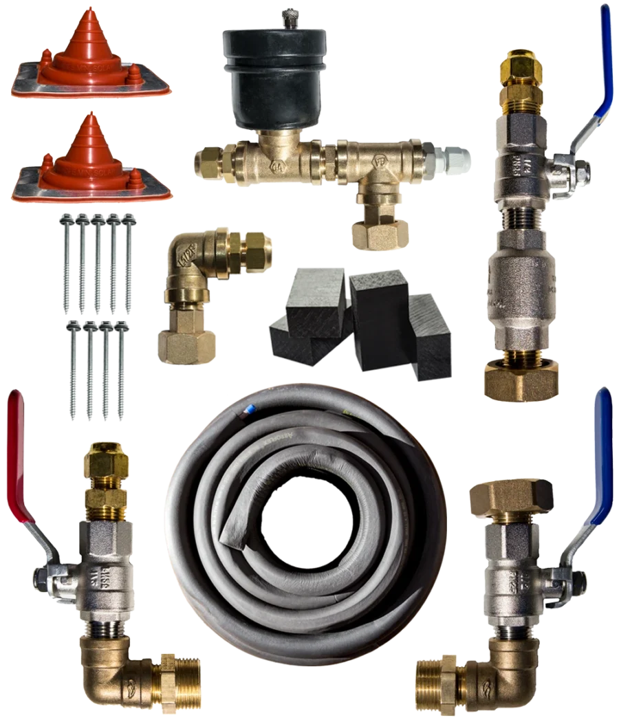 Solar install kit components