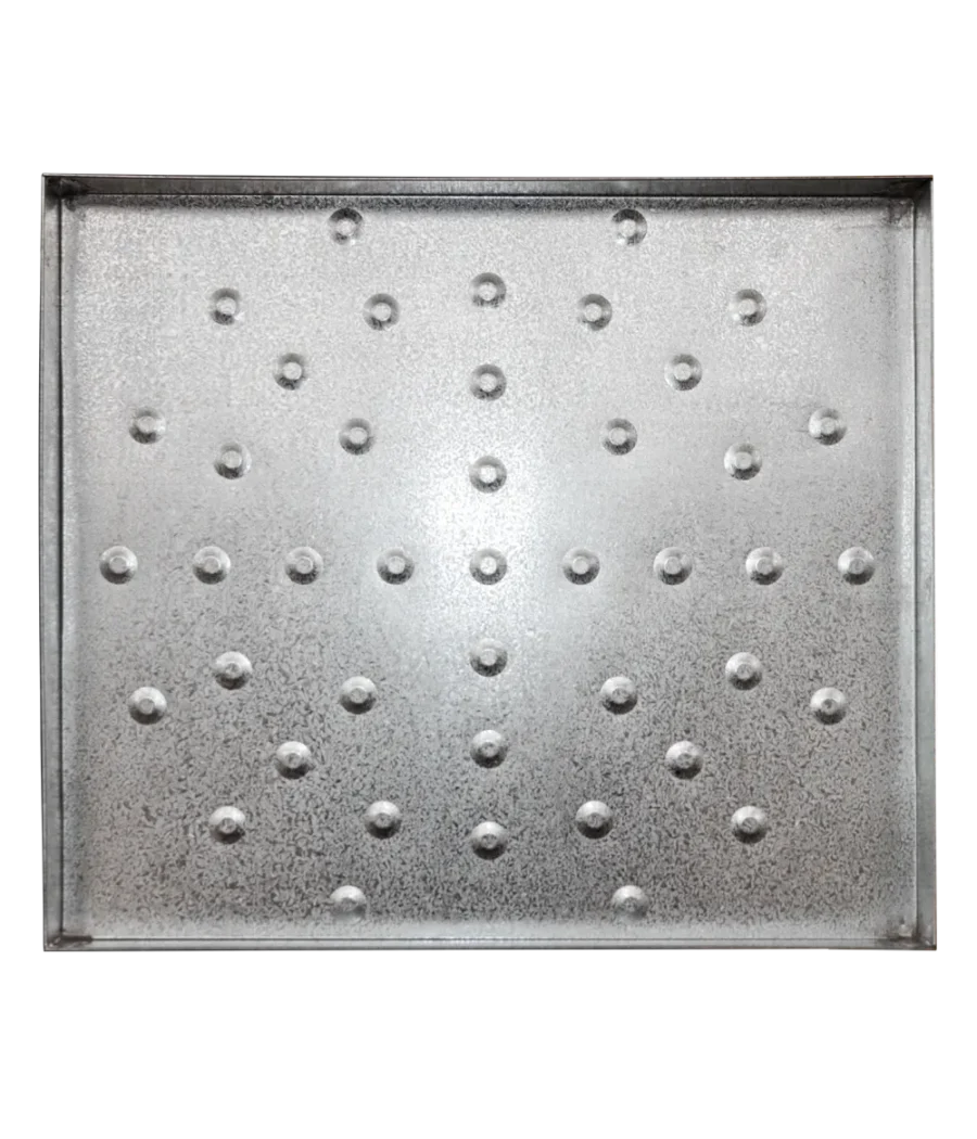 Galvanised hot water cylinder drip tray